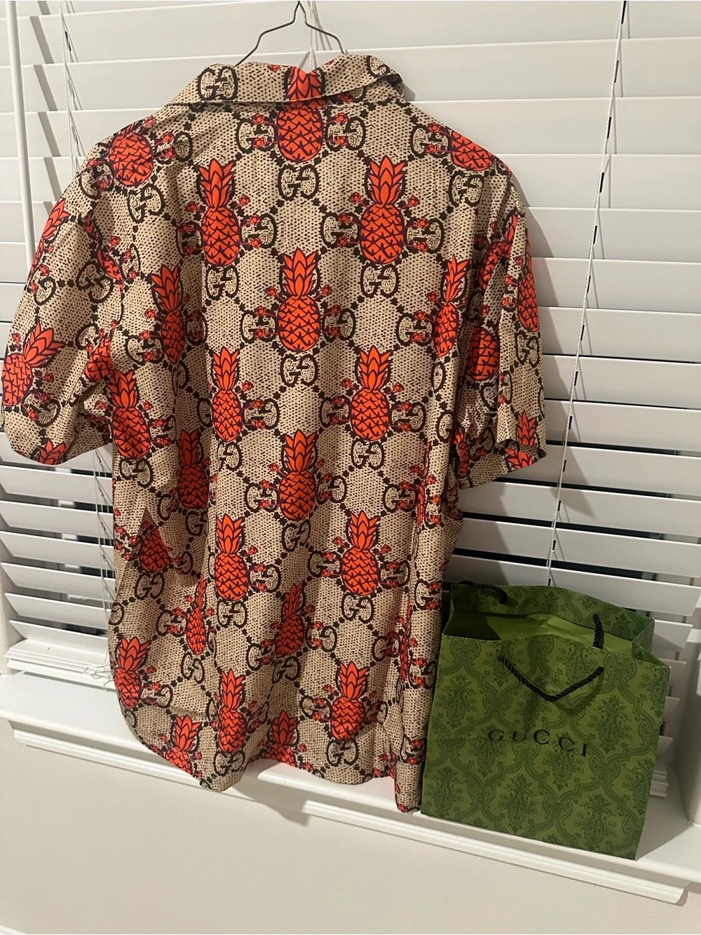 Gucci short sleeve shirt silk